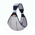 Gray  baby carrier on a white background