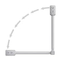Power outlet extender showing various install positions on a white background
