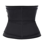 Black waist trainer on a white background